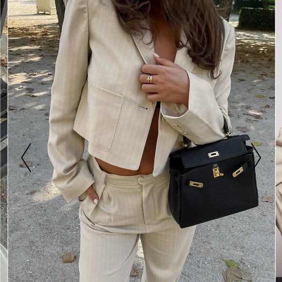 NAKD Tops - NAKD Cream Pinstripe Blazer